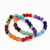 Seven Chakra Healing Stone Yoga Bracelet