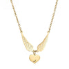 Wing Heart Pendant Necklace