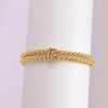 Copper-plated 18k Gold Zircon Bead Bracelet