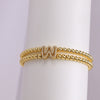 Copper-plated 18k Gold Zircon Bead Bracelet