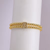 Copper-plated 18k Gold Zircon Bead Bracelet
