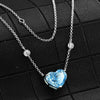 Ocean Blue Heart Zircon