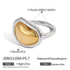 Jeding ColorBlock Ring Titanium Steel Jewelry